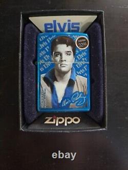 Elvis Presley Zippo Lighter A Blue Day Betty Harper Rare Limited Edition