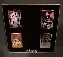 Elvis Presley Zippo Lighter Gift Set Of 4 RARE Limited Unstruck New
