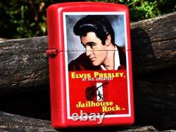 Elvis Presley Zippo Lighter Jailhouse Rock The King Movie Poster Rare
