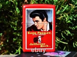 Elvis Presley Zippo Lighter Jailhouse Rock The King Movie Poster Rare