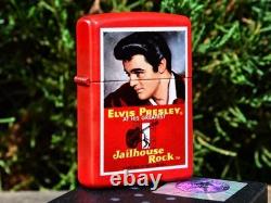 Elvis Presley Zippo Lighter Jailhouse Rock The King Movie Poster Rare
