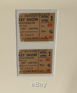 Elvis Presley -awesome Item, Two Original Fifties Show Tickets. Extremely Rare