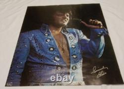 Elvis Presley concert poster 1970's Blue Jumpsuit 22 x 28 Roadshow Rare