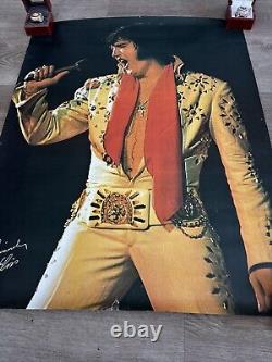Elvis Presley concert poster 1972 Red Lion Suit 22 x 28 All Star Shows Rare