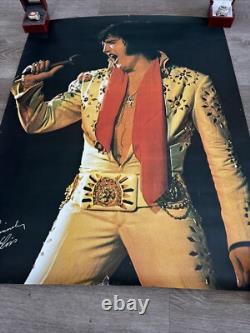 Elvis Presley concert poster 1972 Red Lion Suit 22 x 28 All Star Shows Rare