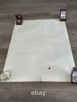 Elvis Presley concert poster 1972 Red Lion Suit 22 x 28 All Star Shows Rare