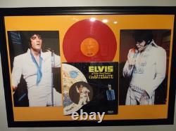 Elvis Presley framed album Rare RED Vinyl