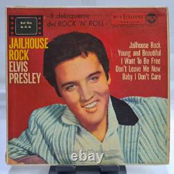 Elvis Presley /jailhouse Rock /i Want To Be Free / Italy Ep 45 Rca Italiana Rare