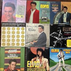 Elvis Presley lot 21 LPs Vinyl Rare Moody blue flaming Star