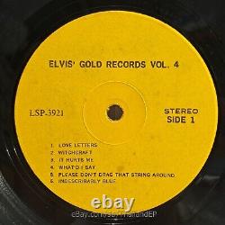 Elvis Presley /love Letters /elvis' Gold Records Vol. 4 /rare Thailand Lp 12