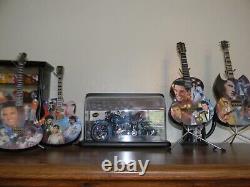 Elvis Presley mini guitar Collectible Comes With Display Stand RARE Design