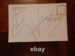 Elvis Presley rare Charlie Hodge signed vintage post card