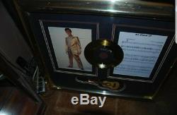 Elvis Presley rare collectible, RCA Gold Record All Shook Up Framed with Lyric