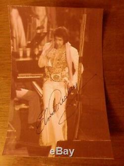 Elvis Presley rare signed concert photo