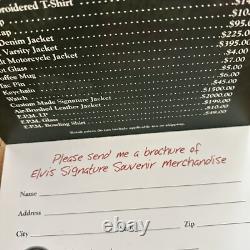 Elvis Presley's Memphis 126 Beale St Restaurant Menu Folder Set w Inserts Rare