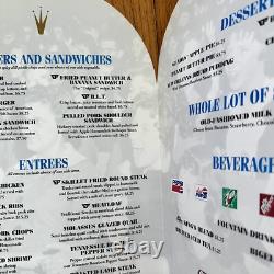 Elvis Presley's Memphis 126 Beale St Restaurant Menu Folder Set w Inserts Rare