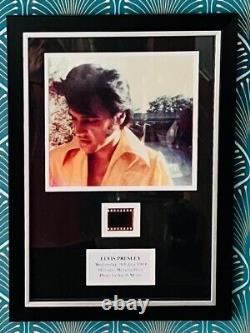Elvis Presley signed Photo with Original Negative Extremely Rare