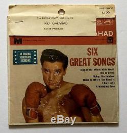 Elvis Presley-very Rare 100% Original Still Sealed Kid Galahad USA Ep