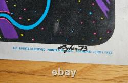 Elvis Presley vintage Blacklight Poster 23x35 John Lykes Rare