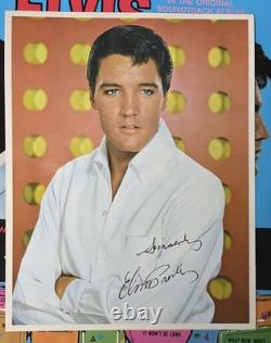 Elvis Presley with Ultra Rare bonus photo. Stereo Double Trouble LP Australian