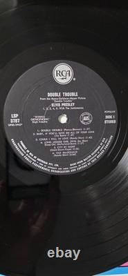 Elvis Presley with Ultra Rare bonus photo. Stereo Double Trouble LP Australian