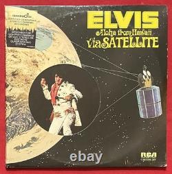 Elvis Presleyaloha Via Satellite Quad 2 Lp Mint Sealed Orig Rare Saturn Sticker