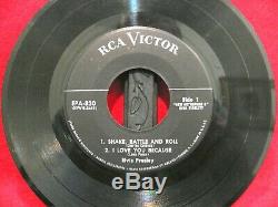 Elvis Presleymega Rare 1956no Dog Silver Line Rca Labelepa-830no Ps 45 Only