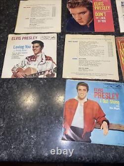 Elvis presley 45 rpm rca records (10 total) RARE