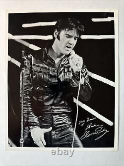 Elvis presley promo photo 8.5x11 inches printed signature very rare order sheet