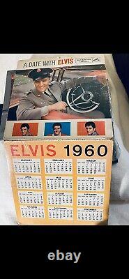 Elvis presley rare record album 1959 A Date With Elvis With 1960 Calendar