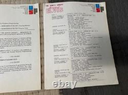Elvis presley records the kings legacy radio show extremely rare 3 lps cue sheet