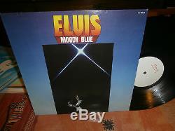 Elvis presleymoody bluelp. Or. Fr. Rcapl12428 de 1977black. VINYL + RARE PROMO