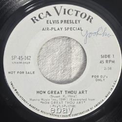Extremely rare! Promo! ELVIS PRESLEY / How Great Thou Art / So High/ Vinyl EP