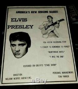 Extremly Rare Elvis Presley Management Promotion Flyer Original