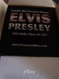 Franklin Mint Brand New Elvis Presley's 1965 Shelby Cobra 427 S/c B11g448 Rare