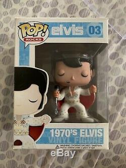 Funko Pop! Rocks 1970's Elvis Presley #03 Vinyl Figure Retired Rare