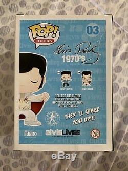 Funko Pop! Rocks 1970's Elvis Presley #03 Vinyl Figure Retired Rare