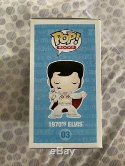 Funko Pop! Rocks 1970's Elvis Presley #03 Vinyl Figure Retired Rare