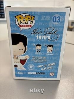Funko Pop! Rocks Vinyl Elvis Presley RARE! 1970's Elvis Figure #03