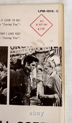 German LP Elvis Presley Loving You RCA LPM-1515-C import record rare hifi