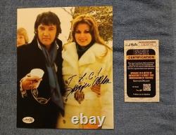Ginger Alden Auto 8x10 Photo Elvis Presley Rare withJSA COA