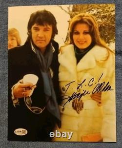 Ginger Alden Auto 8x10 Photo Elvis Presley Rare withJSA COA