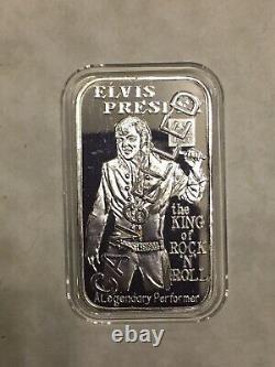 Greathouse Silver Bar ELVIS PRESLEY (Type2 with dates) Rare Mintage 30 CANCELLED