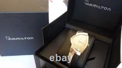 HAMILTON VENTURA 14K WHITE GOLD ELVIS PRESLEY MODEL cal. 500A museums ULTRA RARE