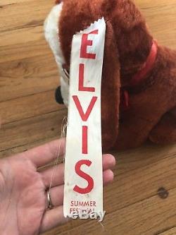 HOUND DOG Plush with Ribbon from ELVIS PRESLEY Summer Festival Concert RARE