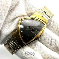 Hamilton Ventura 6108 Watch Elvis Presley Vintage Quartz Gold Rare Edition