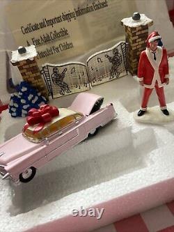 Hawthorne Village Elvis Presley Rare Happy Holidays from Graceland Gate Cadilac