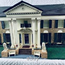 Hawthorne Village Graceland Elvis Presley Home Miniature 2002 Mansion Model Rare
