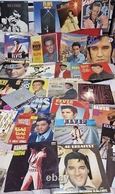 Huge LOT Of 30 Elvis Presley Vinyl Record Albums 30 Total Vintage Music RARE