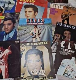 Huge LOT Of 30 Elvis Presley Vinyl Record Albums 30 Total Vintage Music RARE